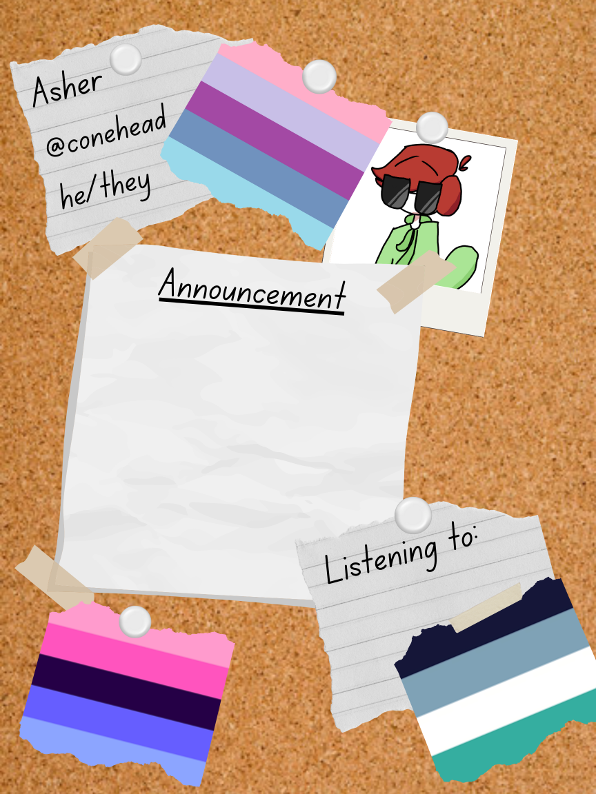 conehead's announcement template 6.0 Blank Meme Template