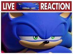 High Quality live sonic reaction Blank Meme Template