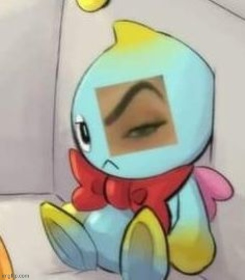 chao eyebrow | image tagged in chao eyebrow | made w/ Imgflip meme maker