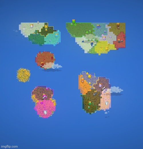 Screenshot of my new WorldBox world so far | made w/ Imgflip meme maker