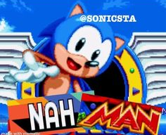 High Quality sonic nah man Blank Meme Template