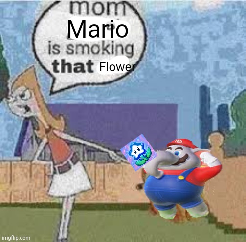 Art by angelrosestar on deviantart | Mario; Flower | made w/ Imgflip meme maker
