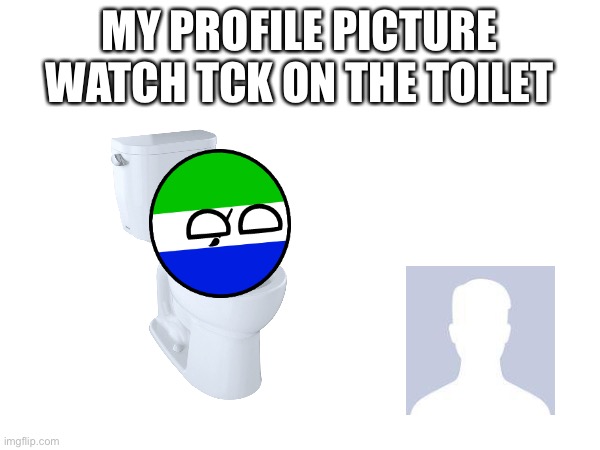 MY PROFILE PICTURE WATCH TCK ON THE TOILET | made w/ Imgflip meme maker