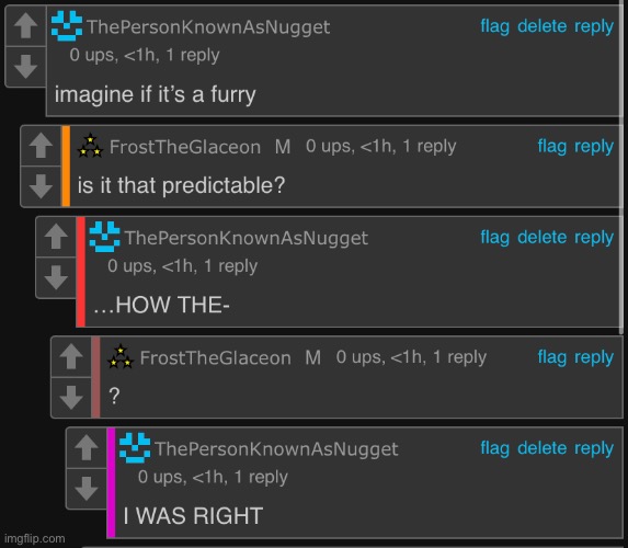 the post above was indeed a furry | made w/ Imgflip meme maker