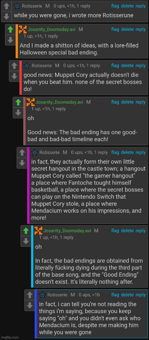 i sure do love when i try to tell a friend about lore i'm proud of, and they don't even try to hide the fact they don't give a s | made w/ Imgflip meme maker