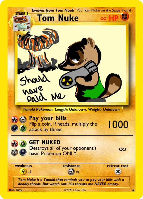 Tom Nuke Card Blank Meme Template