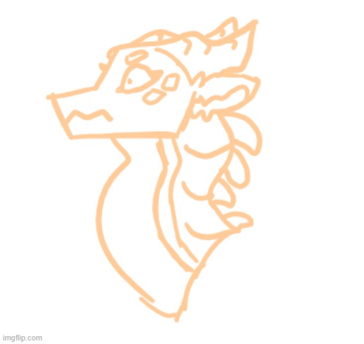 Rate in comments (it is a headshot of a dragon btw) (sorry for monochrome) | image tagged in art,dragon | made w/ Imgflip meme maker