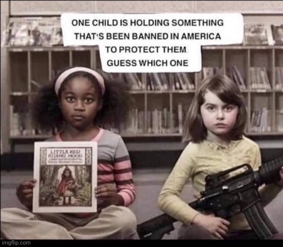 Put the book down & step away. | image tagged in book ban,gun safety,hypocrites,nra,mass shootings,censorship | made w/ Imgflip meme maker