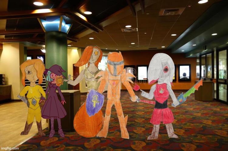 I'm going to see Across the spiderverse | image tagged in movie theater lobby | made w/ Imgflip meme maker