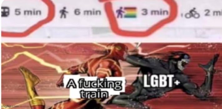 Yall are faster then a train | image tagged in shitpost,no offense,lgbtq | made w/ Imgflip meme maker