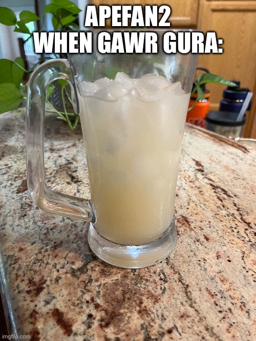 APEFAN2 WHEN GAWR GURA: | made w/ Imgflip meme maker