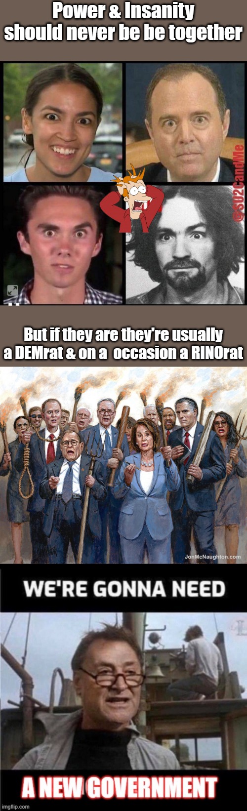 MOST DEMrat politicians would be in mental hospitals if US voters had any sense. | Power & Insanity should never be be together; But if they are they're usually a DEMrat & on a  occasion a RINOrat | image tagged in democrats,traitors | made w/ Imgflip meme maker