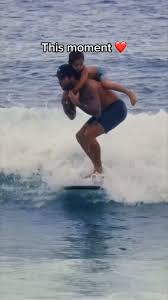 Father and Son surfing 01 Blank Meme Template