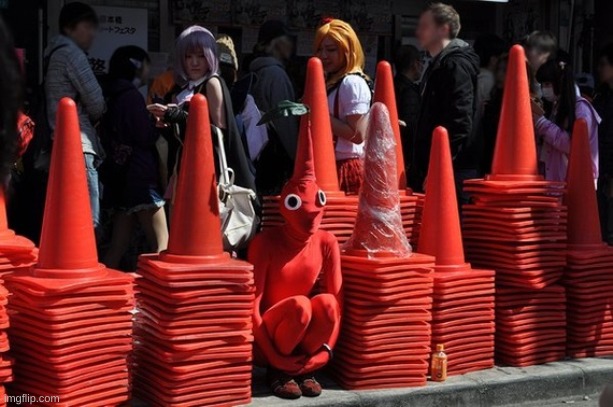 there is one imposter among us | image tagged in red pikmin | made w/ Imgflip meme maker