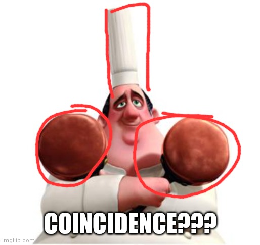 Hmmmm? | COINCIDENCE??? | image tagged in gusteau anyone can cook,ratatouille,pixar,penis | made w/ Imgflip meme maker