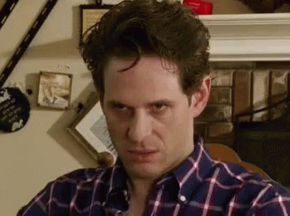 High Quality Angry Dennis Reynolds Blank Meme Template