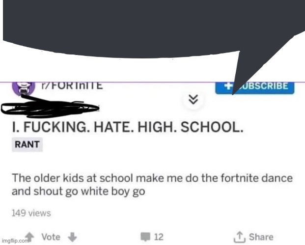 Let’s spice things up a bit | image tagged in i hate school speech bubble | made w/ Imgflip meme maker