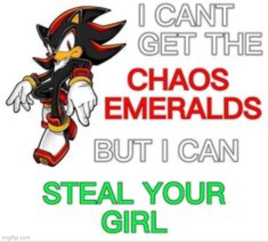 shadow steal your girl Blank Meme Template