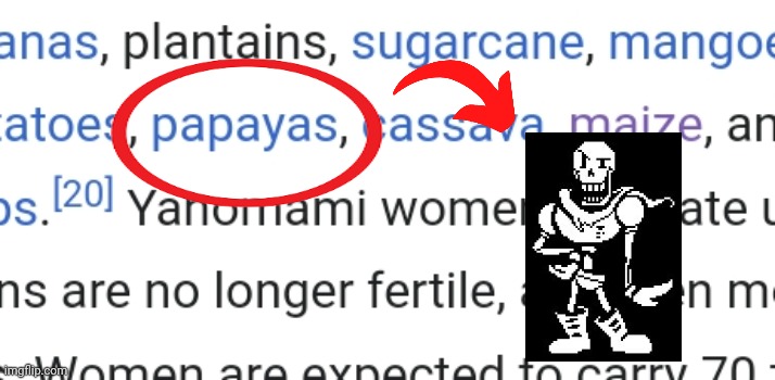 Papyrus | image tagged in papayas,papaya,papyrus,wikipedia,the bronze jade,name soundalikes | made w/ Imgflip meme maker