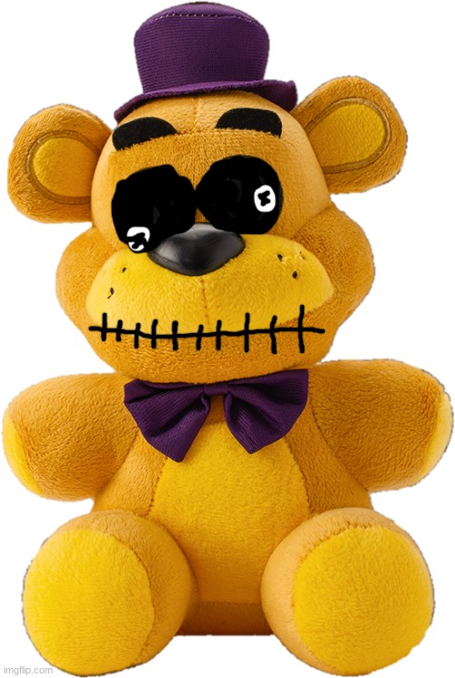 this fredbear plush design should be in help wanted 2 | image tagged in pshyic friend fredbear plush | made w/ Imgflip meme maker