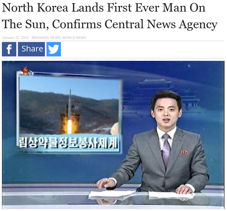 North Korea lands man on the sun Blank Meme Template