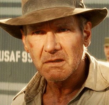 Indiana Jones look of disbelief Blank Meme Template