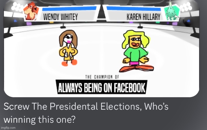 Who’s Winning? | image tagged in jackbox,jackbox party pack,champd up,politics,funny | made w/ Imgflip meme maker