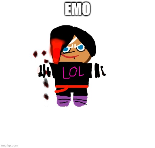 emo gingerbrave | EMO | image tagged in emo gingerbrave | made w/ Imgflip meme maker