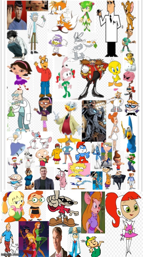 Characters that are Smart/intelligent | image tagged in funny memes,smarts,intelligent,high iq,funny,cartoon stars | made w/ Imgflip meme maker