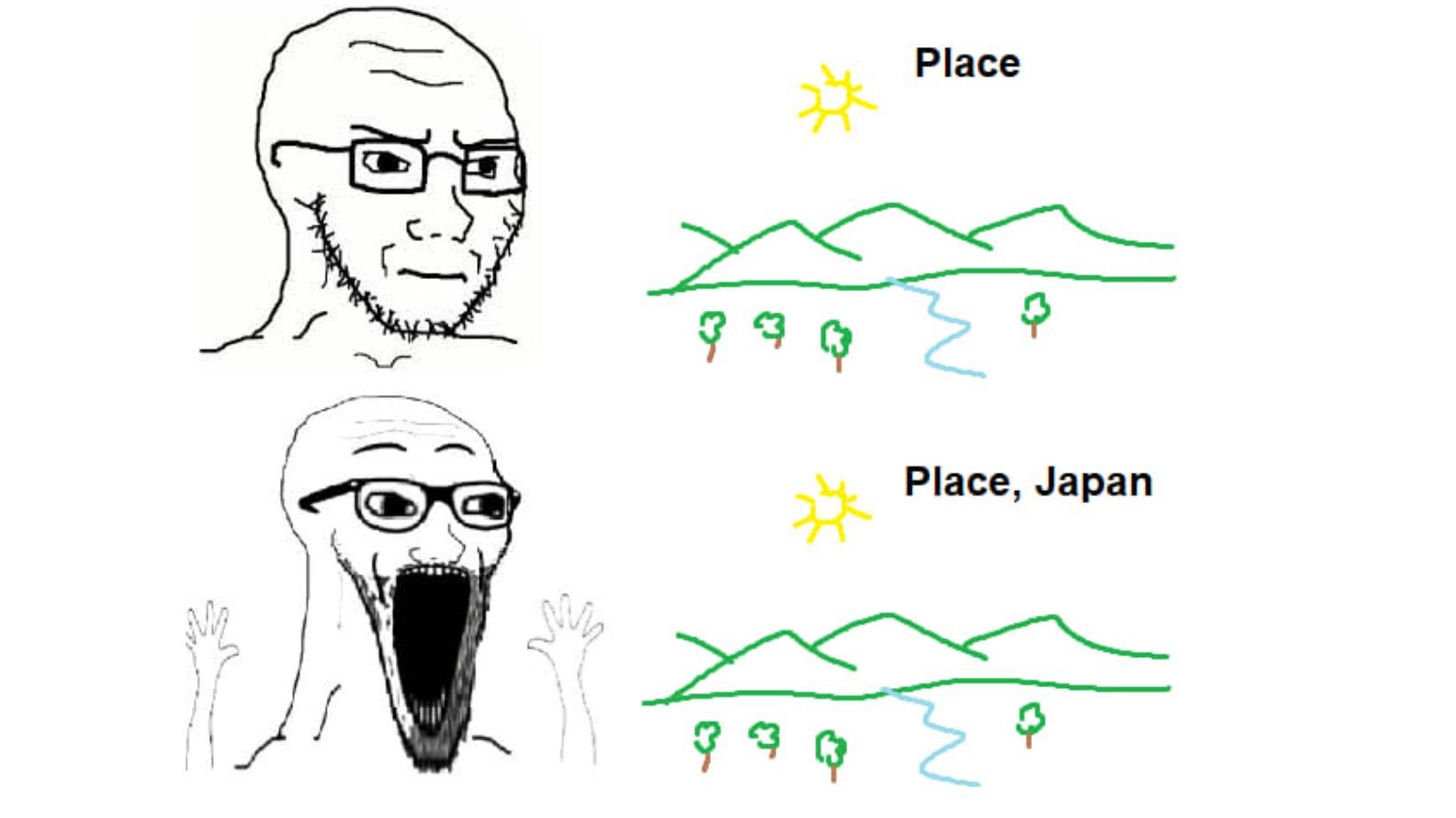 High Quality Place Place, Japan Blank Meme Template