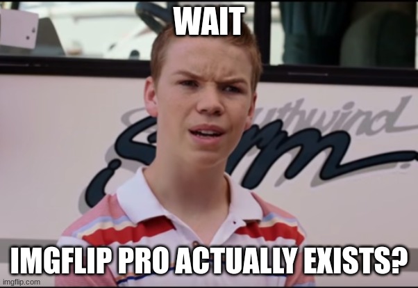 You Guys are Getting Paid | WAIT IMGFLIP PRO ACTUALLY EXISTS? | image tagged in you guys are getting paid | made w/ Imgflip meme maker