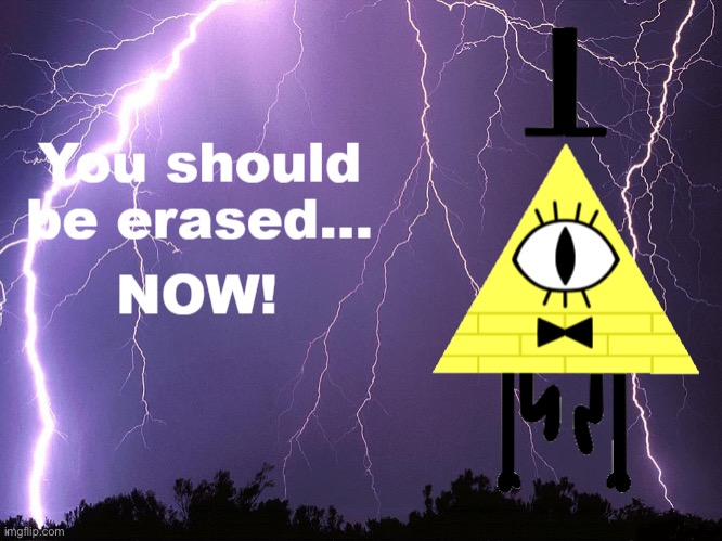 You should be erased... NOW! | image tagged in you should be erased now | made w/ Imgflip meme maker