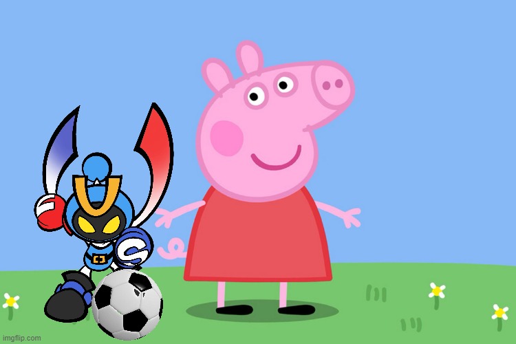 Peppa VS Magnet | image tagged in peppa pig,magnet bomber,bomberman,who would win | made w/ Imgflip meme maker