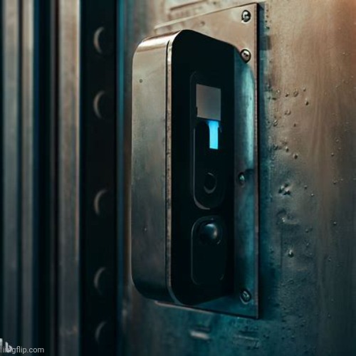 After months of showing a red light, the light turns green and beeps, signalling someone is coming through the door. | made w/ Imgflip meme maker