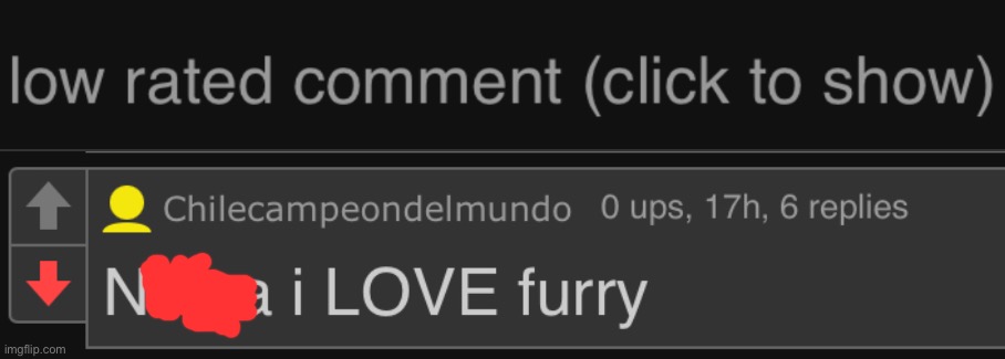 It’s canon. Turkey_Gaming Supports Furries. | image tagged in low rated comment dark mode version,low rated comment,imgflip,memes | made w/ Imgflip meme maker