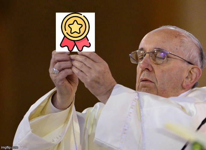 Pope Holding | image tagged in pope holding | made w/ Imgflip meme maker