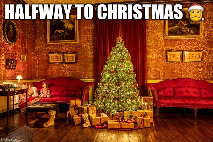 Halfway to Christmas | HALFWAY TO CHRISTMAS 🎅 | image tagged in christmas memes | made w/ Imgflip meme maker
