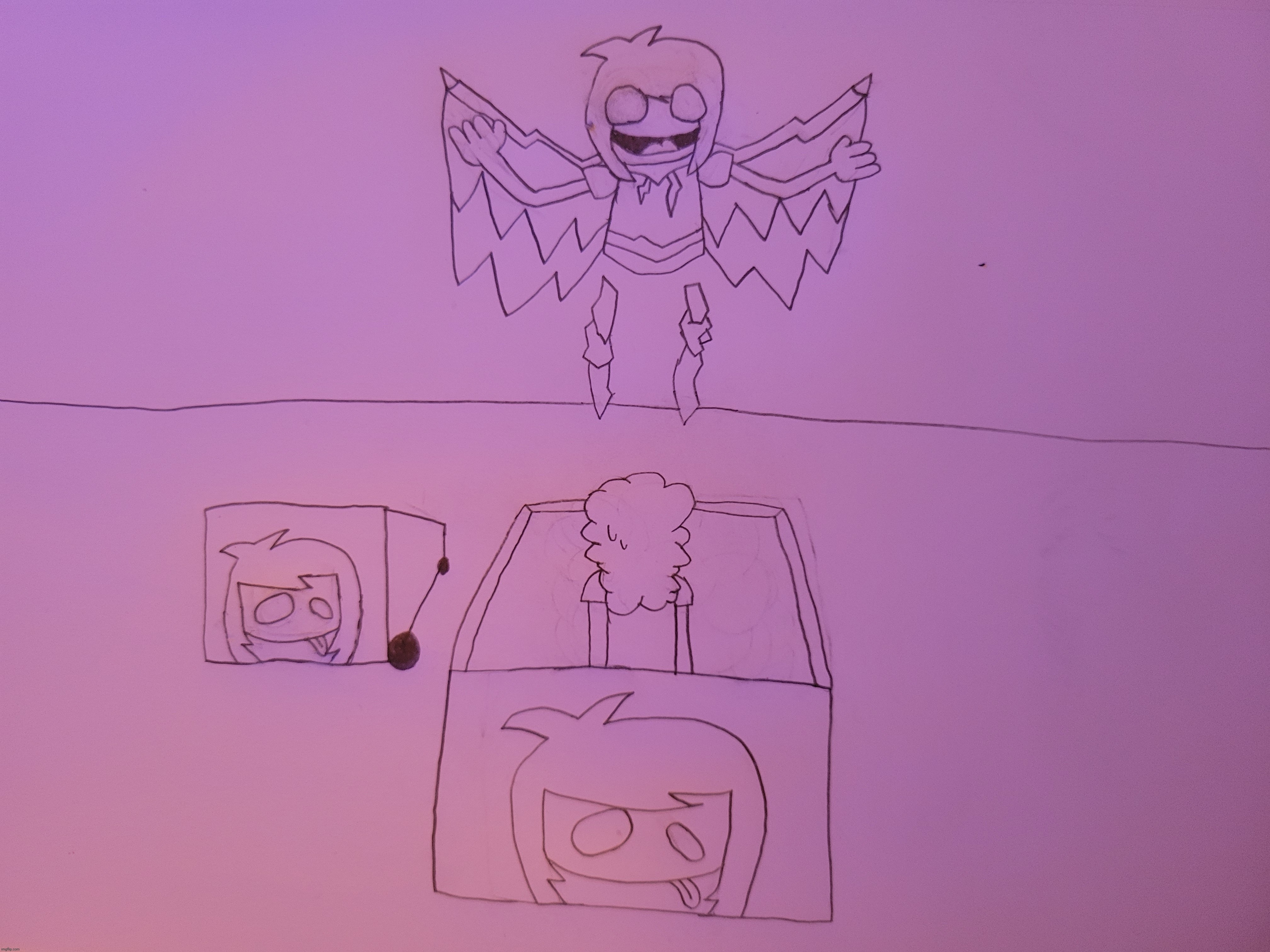 EXTREMELY WIP art but im reposting now that it's not 2AM | made w/ Imgflip meme maker