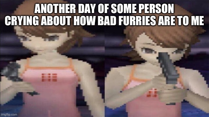 why | ANOTHER DAY OF SOME PERSON CRYING ABOUT HOW BAD FURRIES ARE TO ME | image tagged in why | made w/ Imgflip meme maker