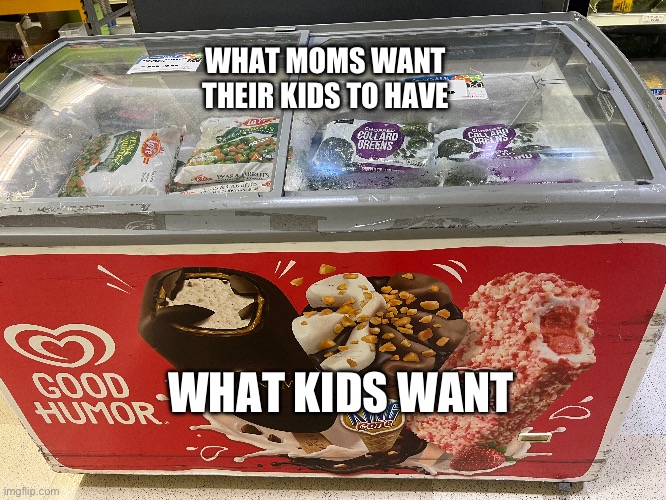 Why. Just why. | WHAT MOMS WANT THEIR KIDS TO HAVE; WHAT KIDS WANT | image tagged in you had one job just the one | made w/ Imgflip meme maker