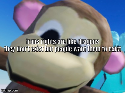 trans rights are like dragons
they don’t exist but people want them to exist | made w/ Imgflip meme maker