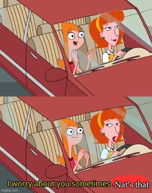 I worry about you sometimes Candace | Nat’s that | image tagged in i worry about you sometimes candace | made w/ Imgflip meme maker