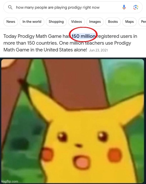Very popular, but why hate it? | image tagged in surprised pikachu,prodigy | made w/ Imgflip meme maker