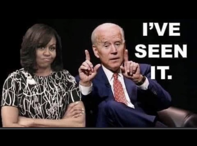 High Quality michelle obama and biden talk sizes Blank Meme Template