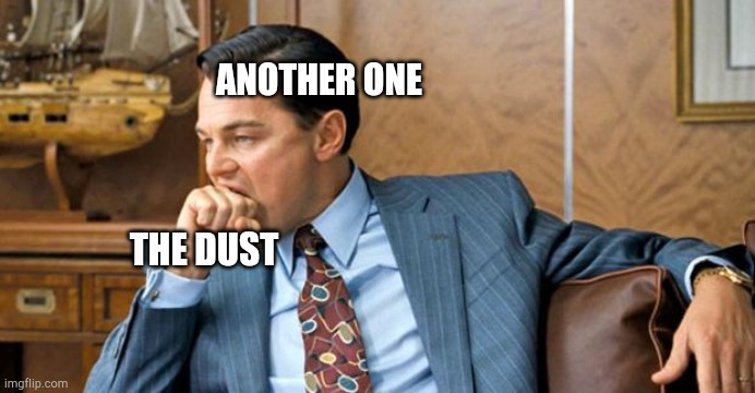 i feel bad for you if you don't get it | ANOTHER ONE; THE DUST | image tagged in leonardo biting fist | made w/ Imgflip meme maker