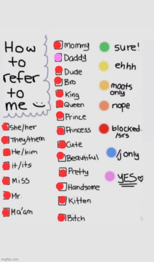 How To Refer To Me :) | image tagged in how to refer to me | made w/ Imgflip meme maker