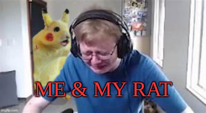 album cover thingy | ME & MY RAT | image tagged in pokemon,pikachu,callmecarson crying next to joe swanson | made w/ Imgflip meme maker