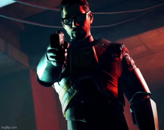 Gordon Freeman with a gun | image tagged in gordon freeman with a gun | made w/ Imgflip meme maker