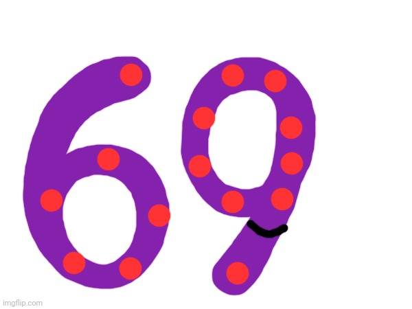 Endless Number 69 for Andy64 | image tagged in 69,endless numbers,cata letter l | made w/ Imgflip meme maker