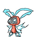Remember Rotini? My Victini/Rotom fusion? Yep, he got his own design and sprite now, here | image tagged in pokemon,sprite,yay,why are you reading this,why is the fbi here,please help me | made w/ Imgflip meme maker